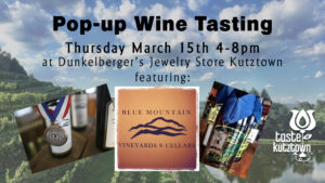 Pop up Tasting with Blue Mt
